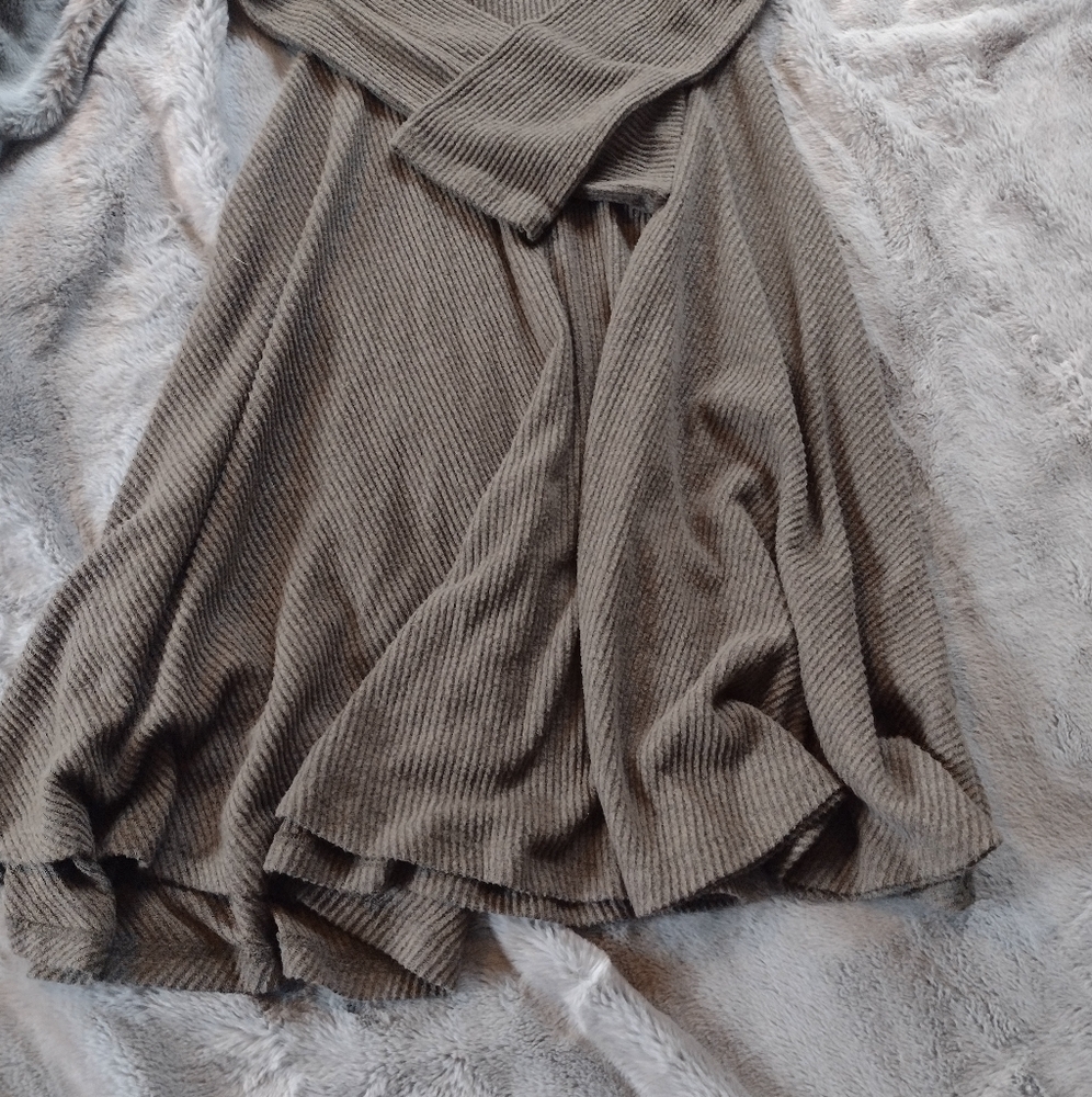 NWOT Lulu's Fit And Fair Ribbed Knit Long Sleeve Skater Dress - Picture 13 of 14